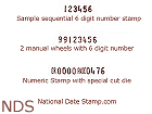 RapidPrint AN-E Numeric Sample Print